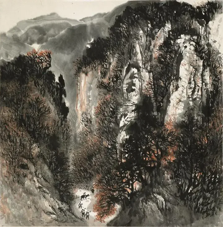 《南泥湾途中》作品高清图