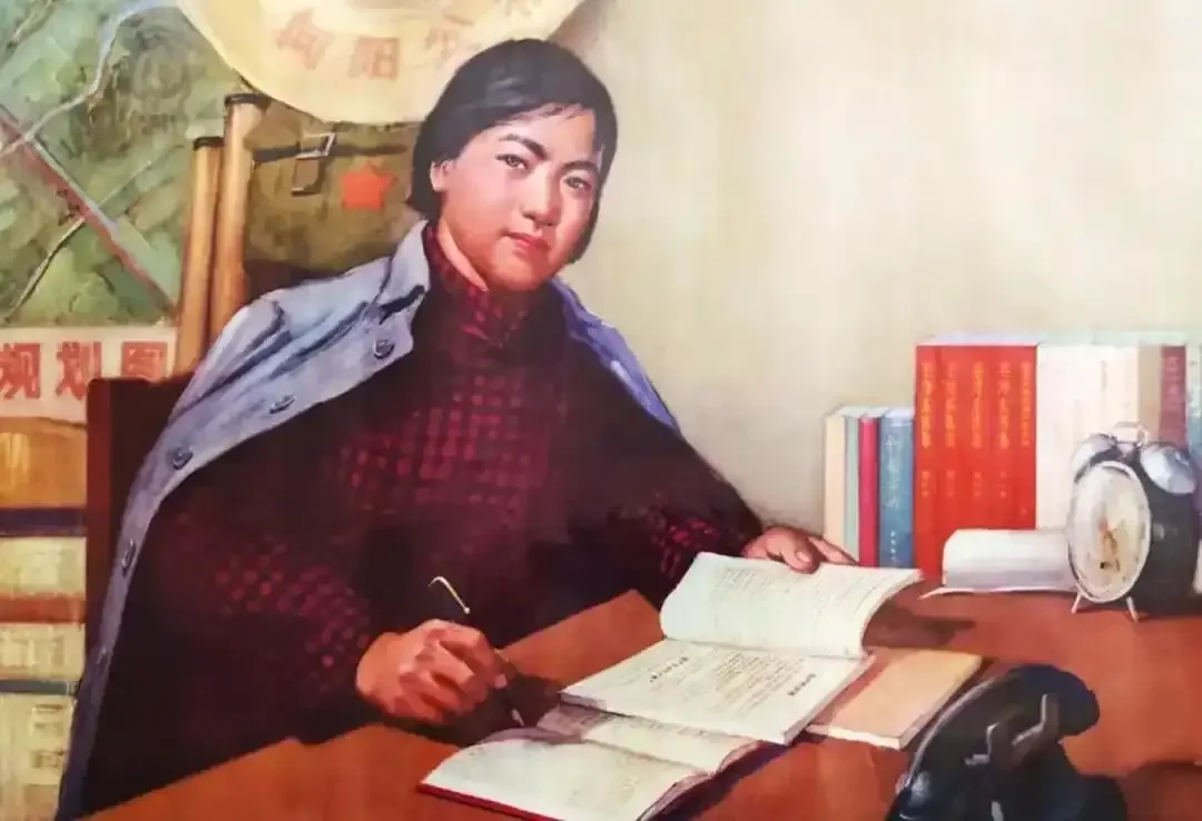 《认真看书学习》作品高清图