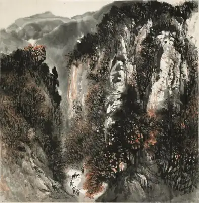 《南泥湾途中》石鲁