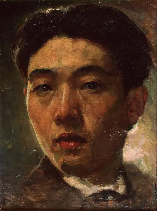 《自画像》作品高清图