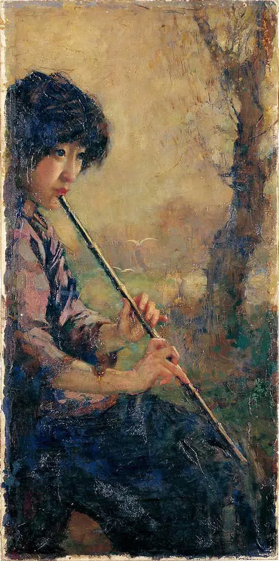 《箫声》作品高清图