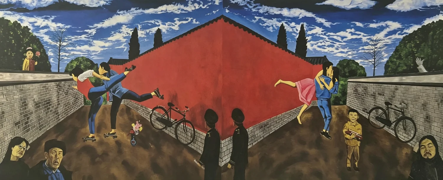 《风景双联画》作品高清图