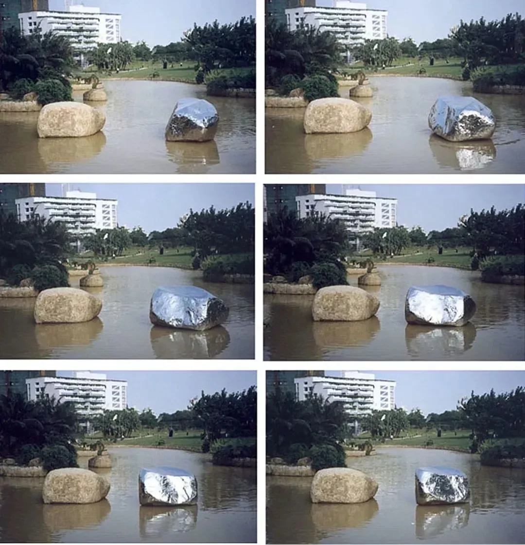《鱼戏浮石》作品高清图