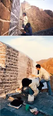 《拓印长城》徐冰
