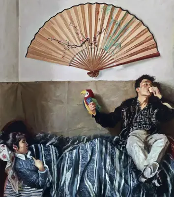 《鹦鹉与扇子》赵半狄