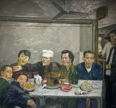 《晚餐》刘小东