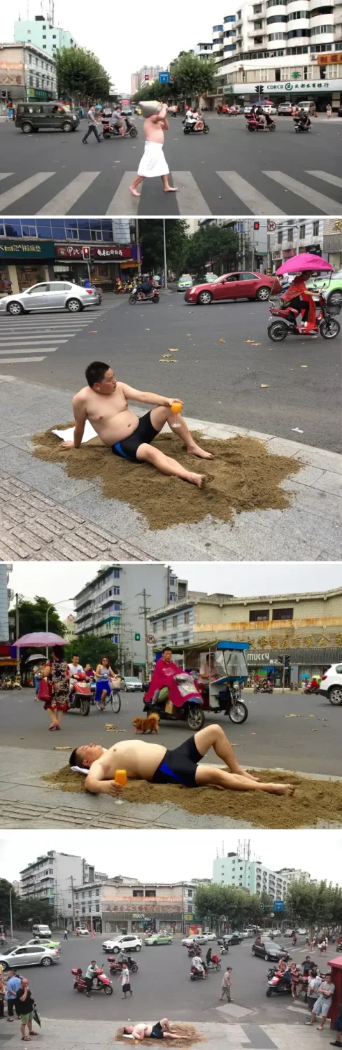 《只要心中有沙，哪儿都是马尔代夫！》作品高清图