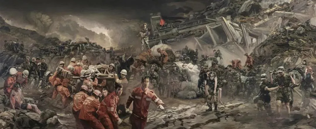 《抗震壮歌》作品高清图