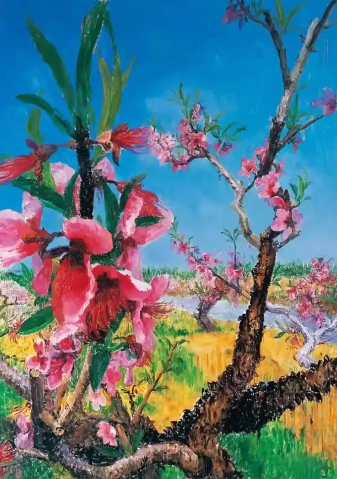 《桃花浅深处》周春芽