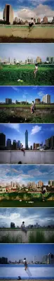 《骑墙（系列）》翁奋