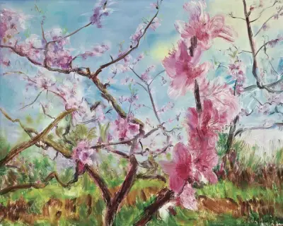 《桃花》周春芽