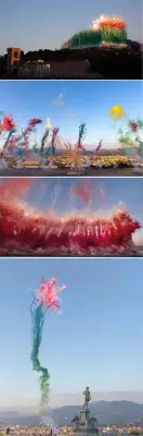 《空中花城》蔡国强
